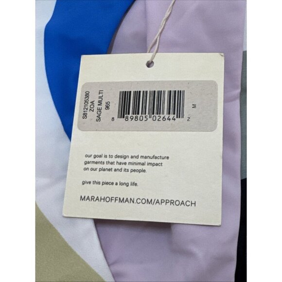 Mara Hoffman Women's M ZOA Sage Swim Bikini Bottom Sage Multi NWT UPF50+  9290 - Picture 8 of 15